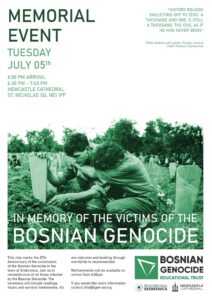 Memorial Event - In Memory of the Victims of the Bosnian Genocide